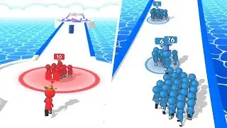 Crowd Battle 3D - Max Levels Mobile Walkthrough Trailer - Android Gameplay