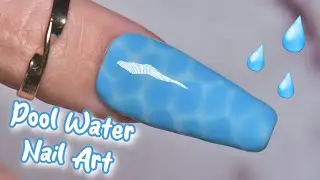 Pool Water Nails Easy Tutorial | How To Do Water Effect Nail Art Design