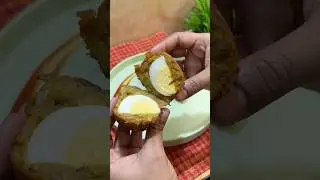 Egg devil recipe||Simple snacks with potato and egg #shorts #eggchop