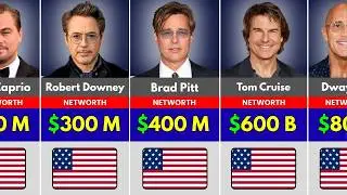Top 60 Richest Actors in 2026 | Net Worth Comparison