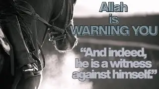 &ldquo;And indeed, he is a witness against himself&rdquo; - Allah is WARNING YOU