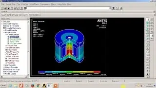 Magnetic Analysis of a Solenoid Actuator #Ansys APDL