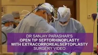 Dr. Sanjay Parashar OPEN TIP SEPTORHINOPLASTY surgery video has been nominated for the best videos.