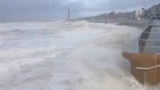 Storm Eleanor batters Blackpool South Shore!