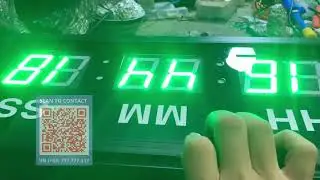 🕒 Dual-Faced Digital Clock &ndash; 360&deg; Time Display Solution for Factories