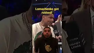 Lomachenko robbed! According to Shakur Stevenson.