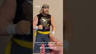 #wip statue art of Ray Jackson from #Bloodsport in final stages #retro #80s #artist #ooak #handmade