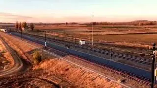 AVE Le&oacute;n-Madrid por Palencia