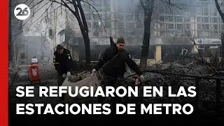 UCRANIA | Ciudadanos de Kiev se refugiaron tras un nuevo ataque ruso