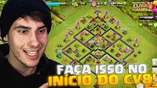 INICIANDO UMA VILA: FAÇA ISSO NO INÍCIO DO CV8! | EP #11 CLASH OF CLANS