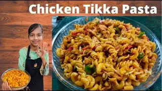 Chicken Tikka Pasta Recipe By FM Kids Cooking