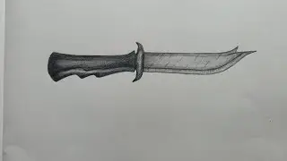 Knife drawing easy step || how to draw knife!!