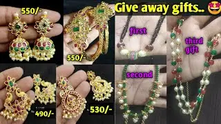 Give away gifts....🤩 / ear rings collection / Bangle / Rs collections