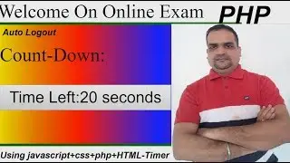 How to make Count-Down Timer on Website | Auto Logout |#HTML #javascript #css