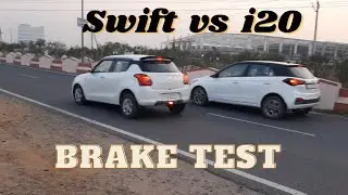 MARUTI SUZUKI SWIFT VS Hyundai i20 Brake Test @MotorSportWorld