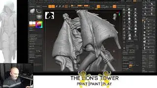 Zbrush Miniature sculpting - Working on Spined Devil sculpts