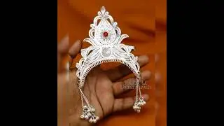 maa Durga mukut design #silver  #shorts #youtubeshorts #viralvideo #viral