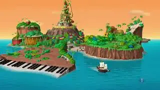Mickey's pirate adventure hot dog dance & credits in reversed