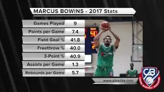 2017 CBA Season - HIGHLIGHTS: Marcus Bowins (Bowling Green Hornets)