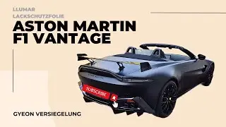 Aston Martin F1 Vantage - MATTE Lackschutzfolie @LLumarFilms / Folien Felgen Versiegelung @gyeon_de
