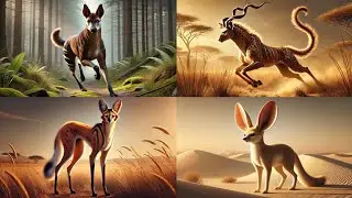 Amazing Wild Animals Fusion | Cheetah, Fox, Jaguar, Gazelle + Animals (HD) 