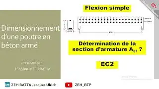 Dimensionnement d’une poutre en béton armé selon l'EC2