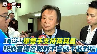 蔡其昌挑戰柯建銘？王世堅：我舉雙手支持！認蔡當總召朝野會更和諧「不會動不動對槓」　鄭麗君北市長民調落後蔣萬安！王世堅神比喻：小時候胖不是胖｜三立新聞網 SETN.com
