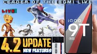 Finally 4.2 Update Is Here🔥 | BGMI Live: Snapdragon 8Gen1 120FPS Performance On iQOO 9t legend📱