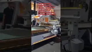 Customized 1330 multifunctional automatic labeling CNC nesting machine furniture production line