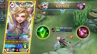 HARITH FIRST SAVAGE OF THIS SEASON|TOP 1 GLOBAL HARITH!!BROKEN BUILD HARITH - MLBB