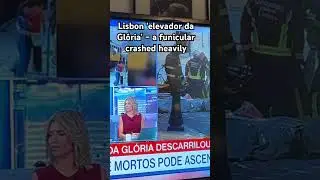 Lisbon &lsquo;elevador da Gl&oacute;ria&rsquo; &ndash; a funicular railway popular with tourists &ndash; derailed and crashed.