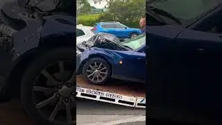 Towing an accidental car | saw it first time |#shorts #car #learning