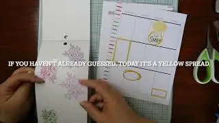Creating a yellow spread in my Classic Happy Planner.