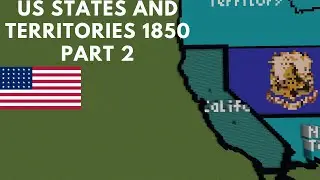 How To Build California In Minecraft (1850 US States and Territories) Part 2