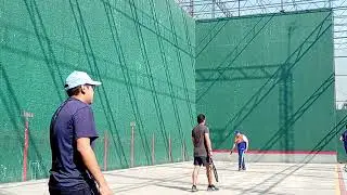 Victor y Juan vs Roberth y Jahir, raqueta, fronton electricistas 