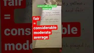a word with different meanings #considerable #average