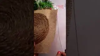 jute table mate diy idea 💡#joinwithdisha #shorts #ytshorts #diy #jutecraft #tablemate #homedecor