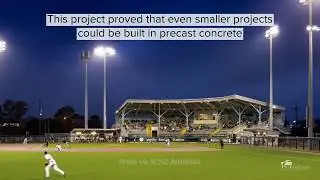 Building Wesley Barrow Stadium from Precast
