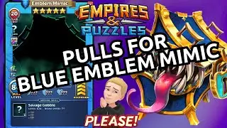 Blue Emblem Wizard/Sorcerer Mimic Available NOW! How Many Pulls Do I Need To Do?! Empires & Puzzles