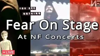 FEAR on Stage at NF Concerts - From Creepy to Defeated! #nf #fear #nffear