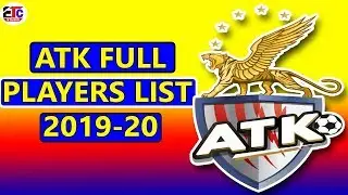 ISL official | ATK full players list 2019-20 | ATK full quad 2019-20 | ATK news || etc studio sport