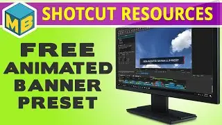 Shotcut Resources - Free animated banner preset.