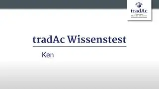 tradAc Wissenstest - Frage Nr. 1 - Kennst Du die Antwort?
