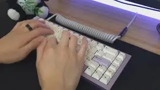 scuffed savage65 sound test / pom hyperglides on fr4 half plate