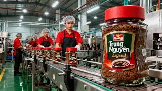 Inside the Modern Trung Nguyen Legend Coffee Factory | How Instant Coffee Is Made (Full Process)