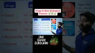Drugs & their Biological Sources #pharmacognosyvideos #cognosy #plants #biological_source #gdcetutor