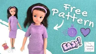 Free Doll Clothes Patterns: Recycle old Tee into Pedigree Sindy Tee! #ukcrafter #sindy #vintagedoll