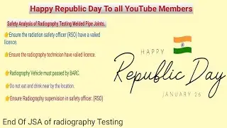 Radiography Testing of pipe or plate welded joints |safety Analysis| @TechnicalSanjayRefinery