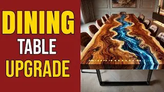 Transform Your Space: Design an Epoxy Dining Table with Metal Legs!