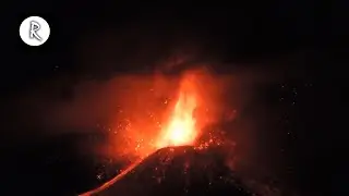 🌋 Rain, Lava & Volcano Sounds - Amazing Nature Sounds